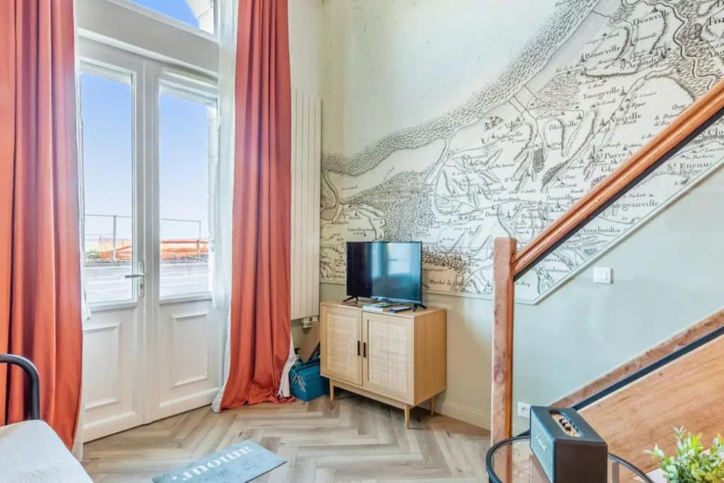 Juste La Plage - Studio Classe 3 Etoiles - Face A La Mer Houlgate Exterior photo